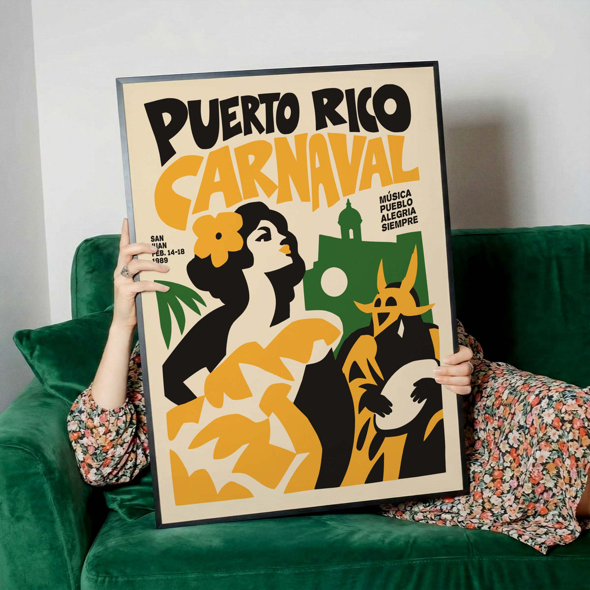 Puerto Rico Carnival Poster