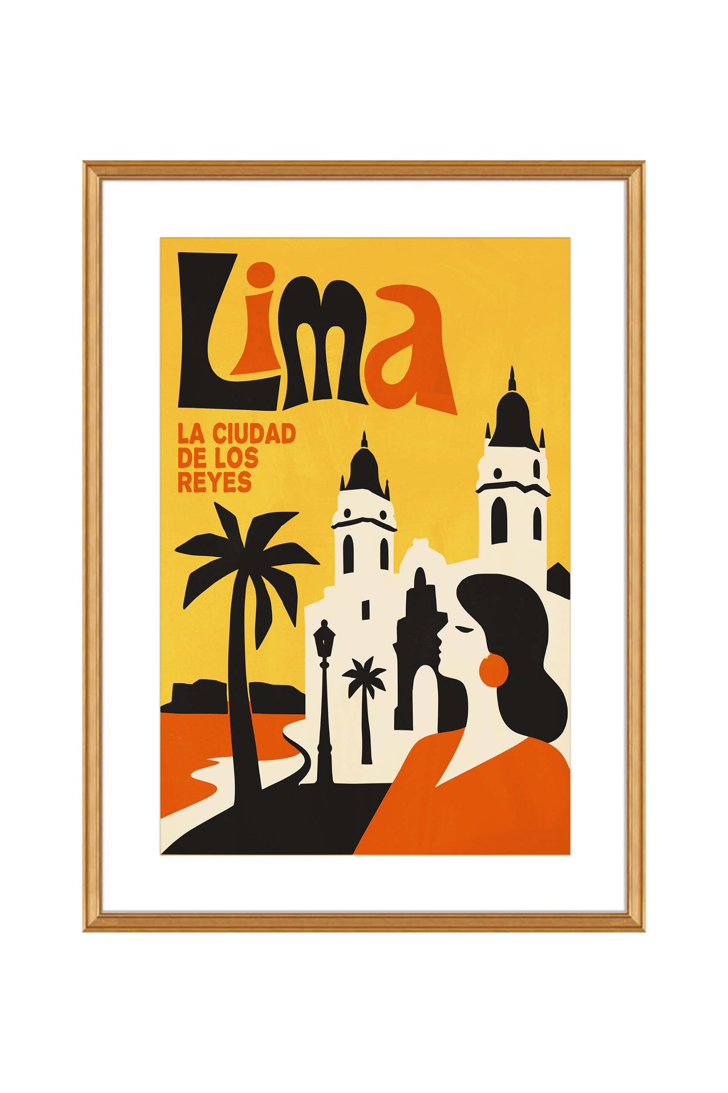 Lima Peru Travel Poster