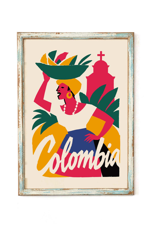 Colorful Woman Fashion Poster