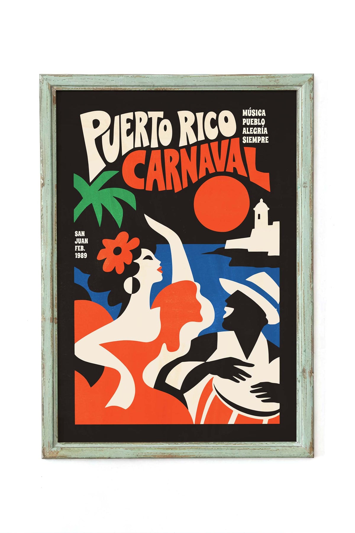Puerto Rico Carnaval Poster
