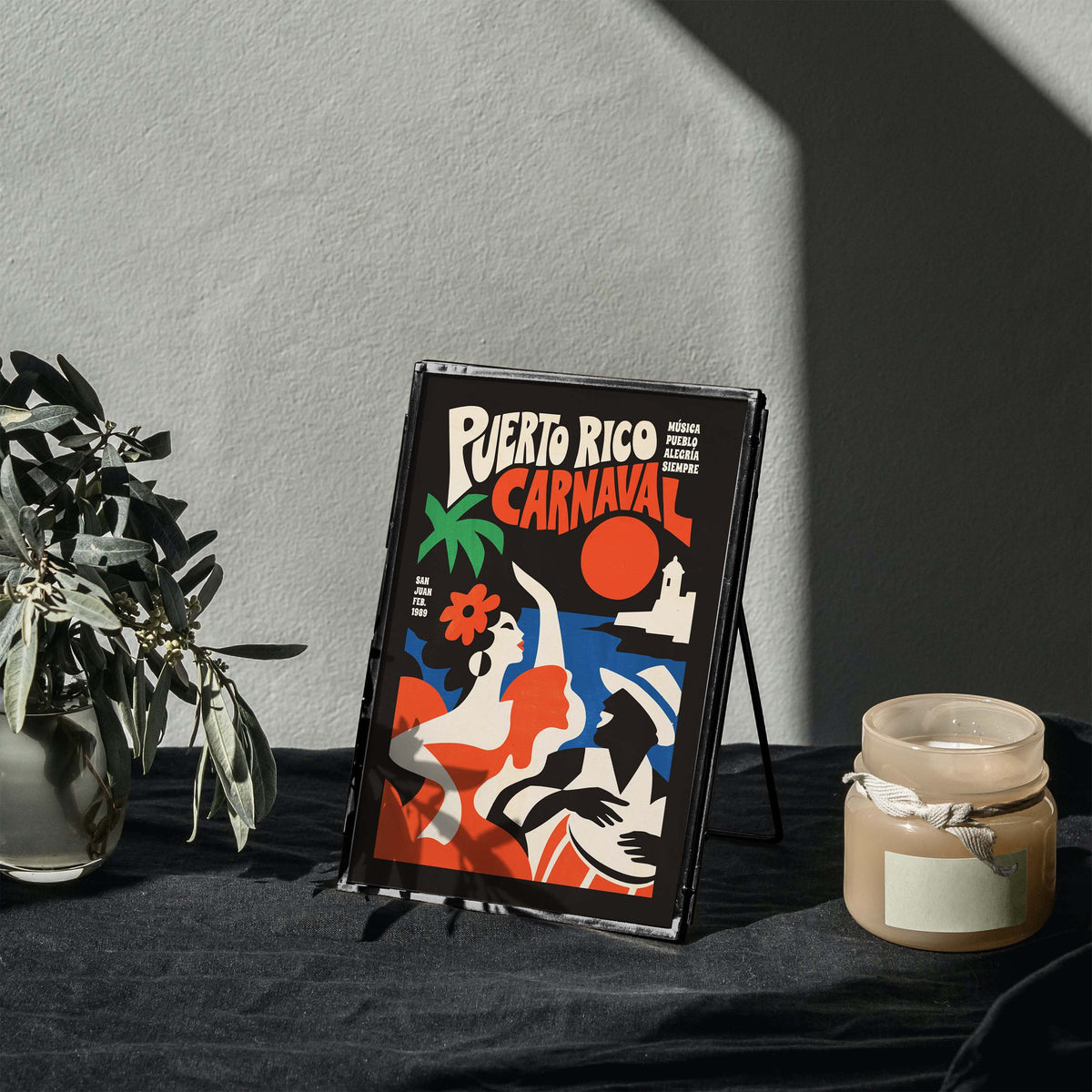Puerto Rico Carnaval Poster