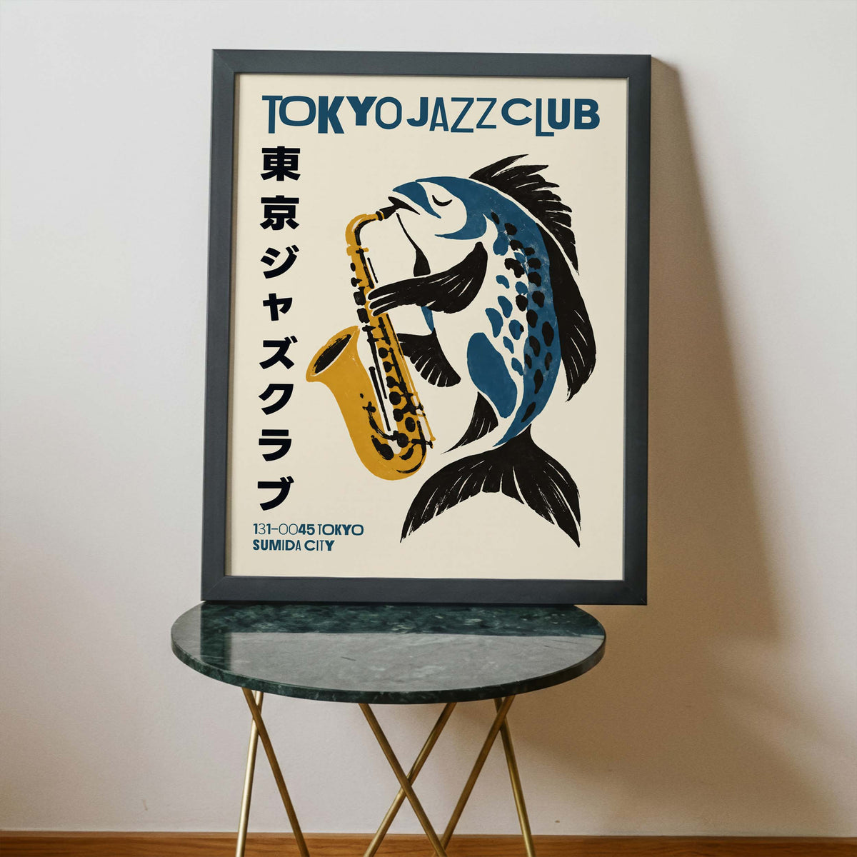 Tokyo Jazz Club Fish Poster Print