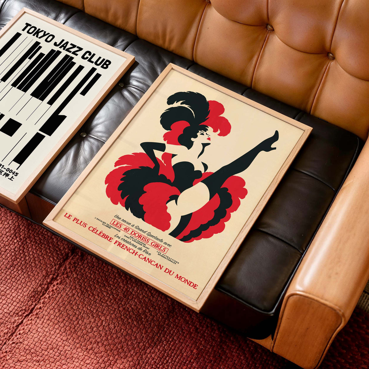 French Can Can Vintage Dance Poster Print