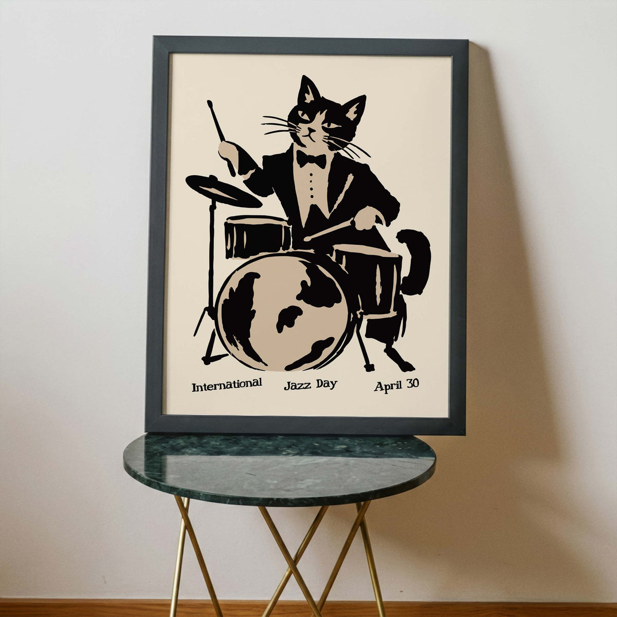 International Jazz Day Cat Print