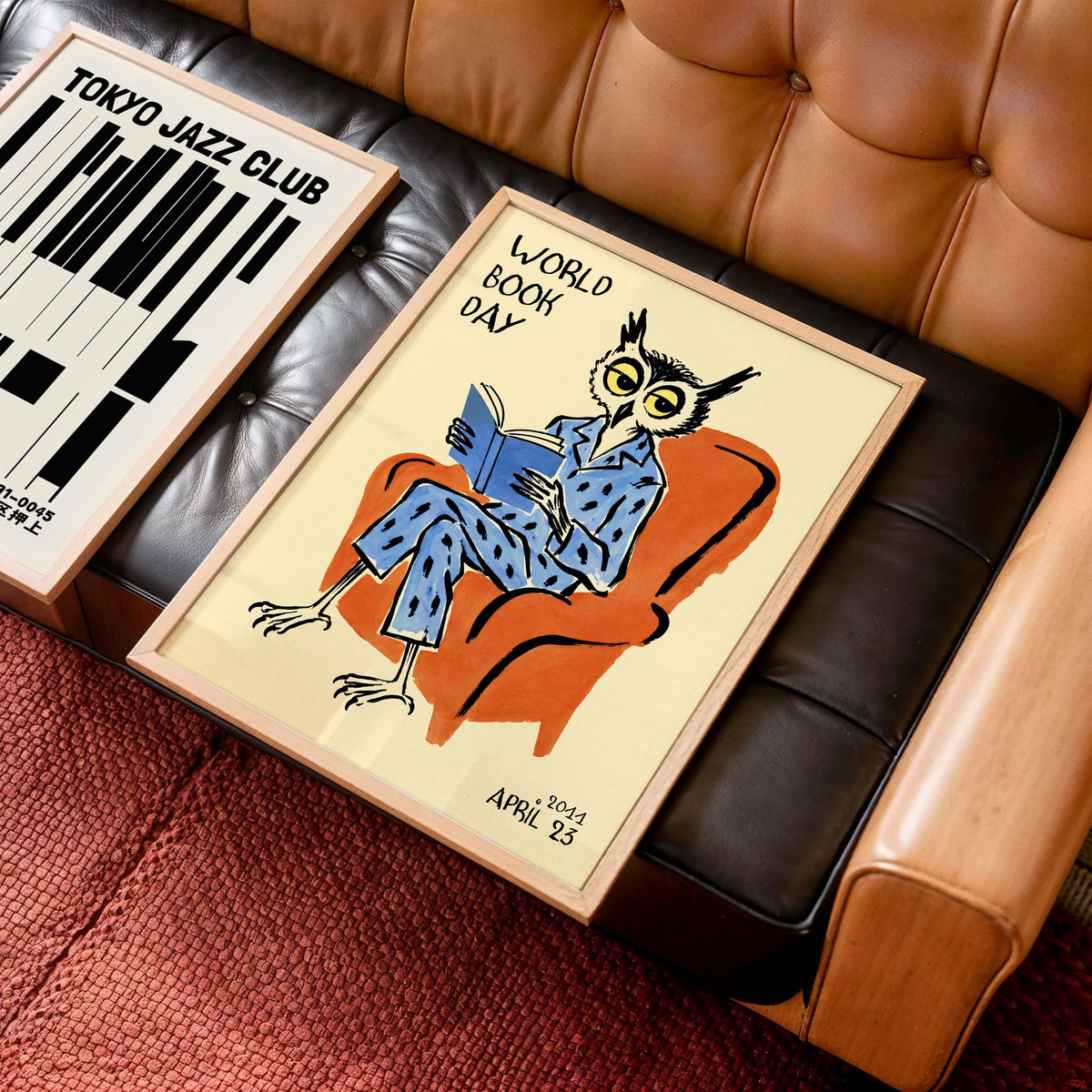 World Book Day Owl Reading Poster