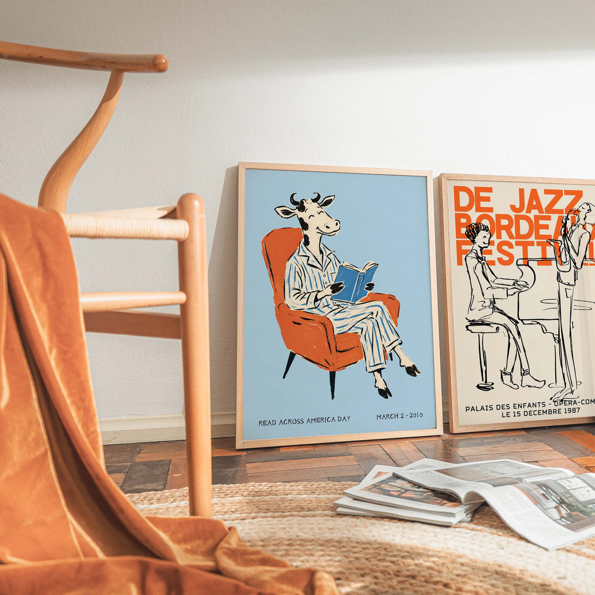 Read Across America Giraffe Poster