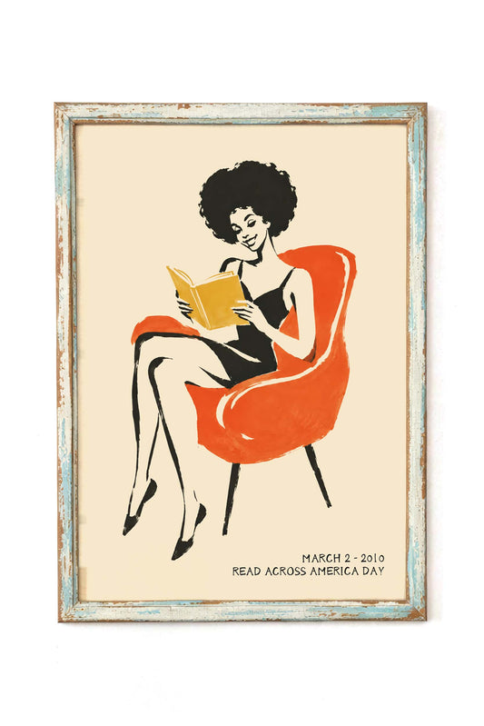 Read Across America Woman Poster