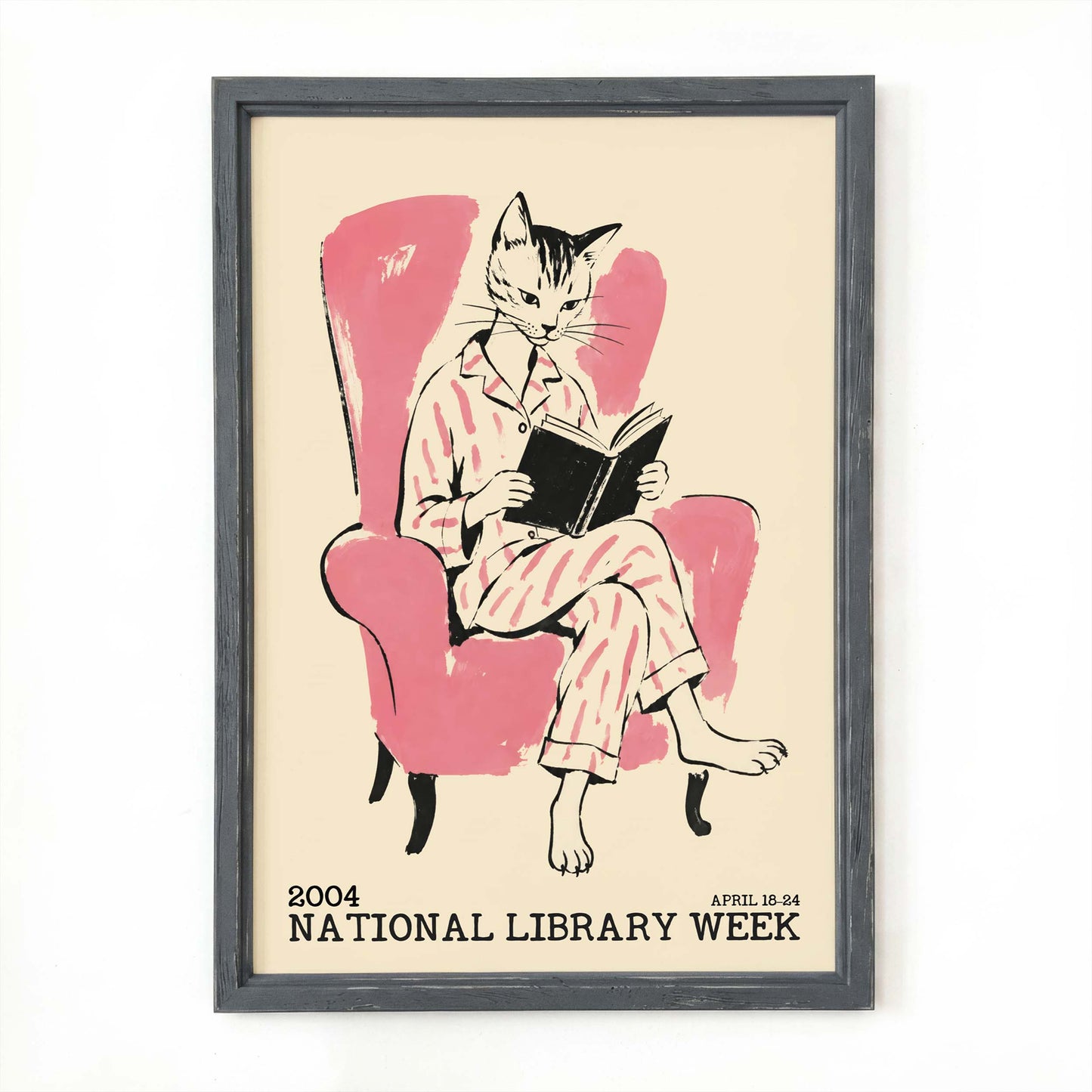National Library Week Cat Poster