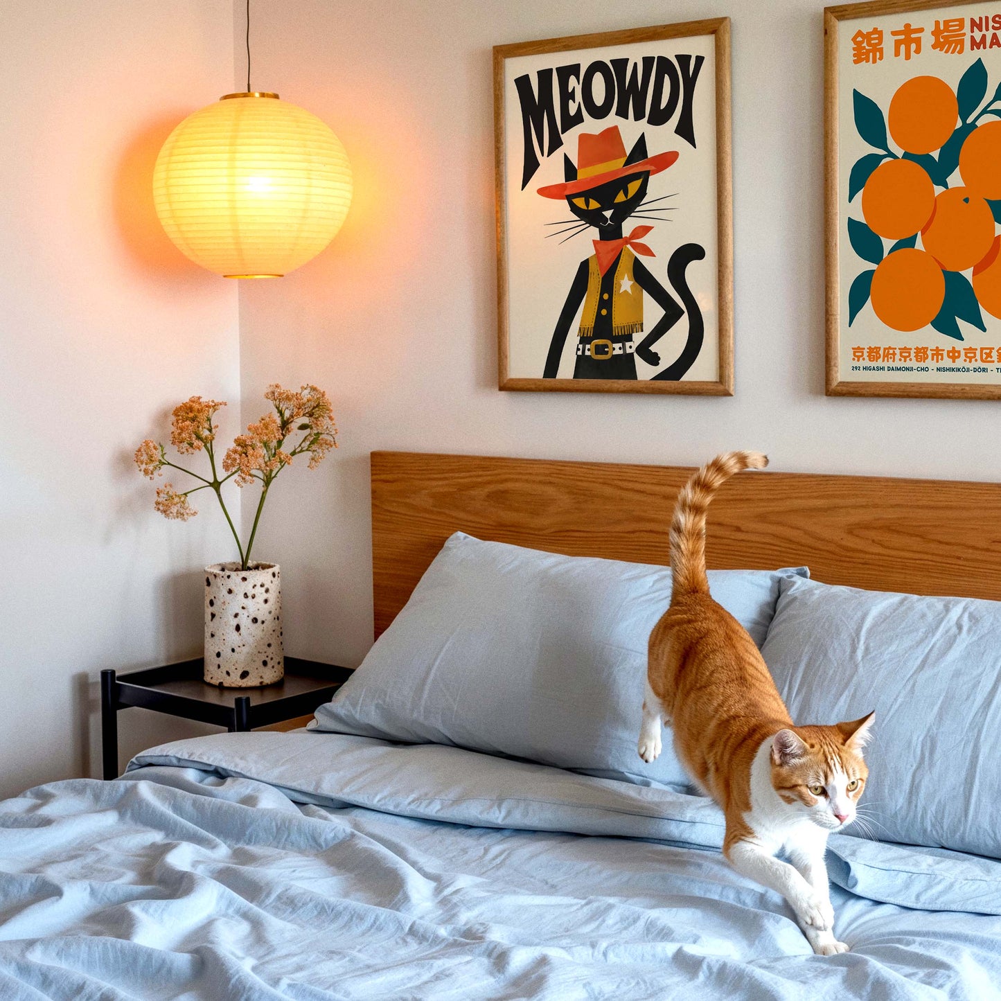 Cowboy Cat Western Wall Art