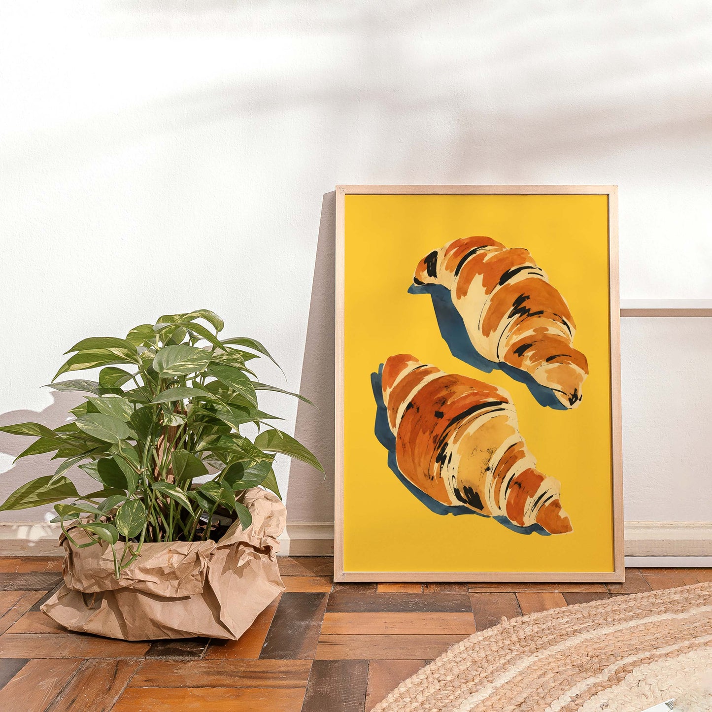 French Croissant Food Wall Art