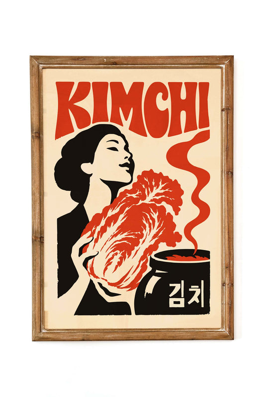 Korean Kimchi Food Poster Print