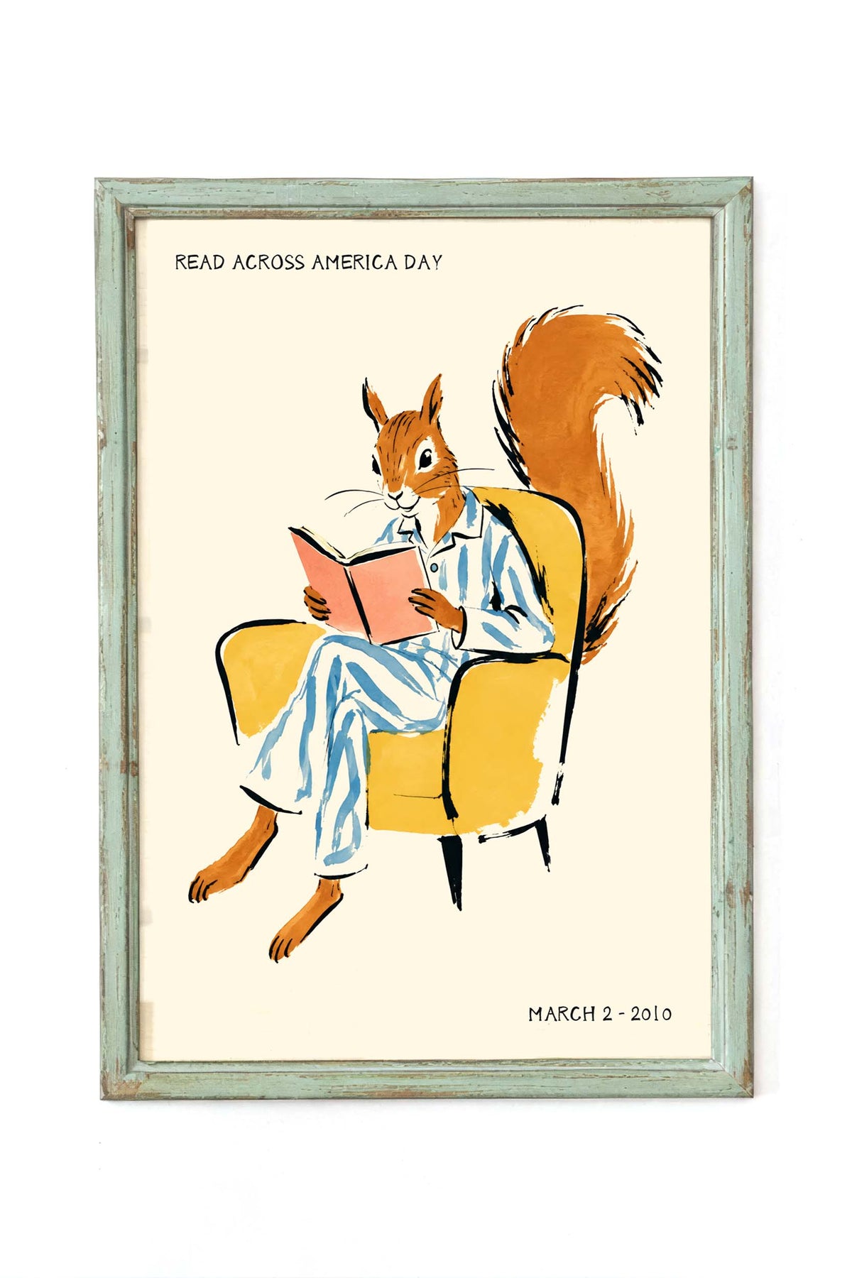 Read Across America Squirrel Print