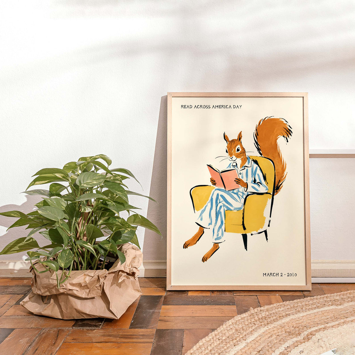 Read Across America Squirrel Print