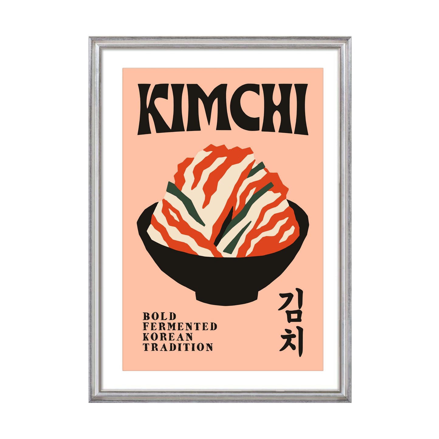 Kimchi Korean Food Kitchen Wall Print