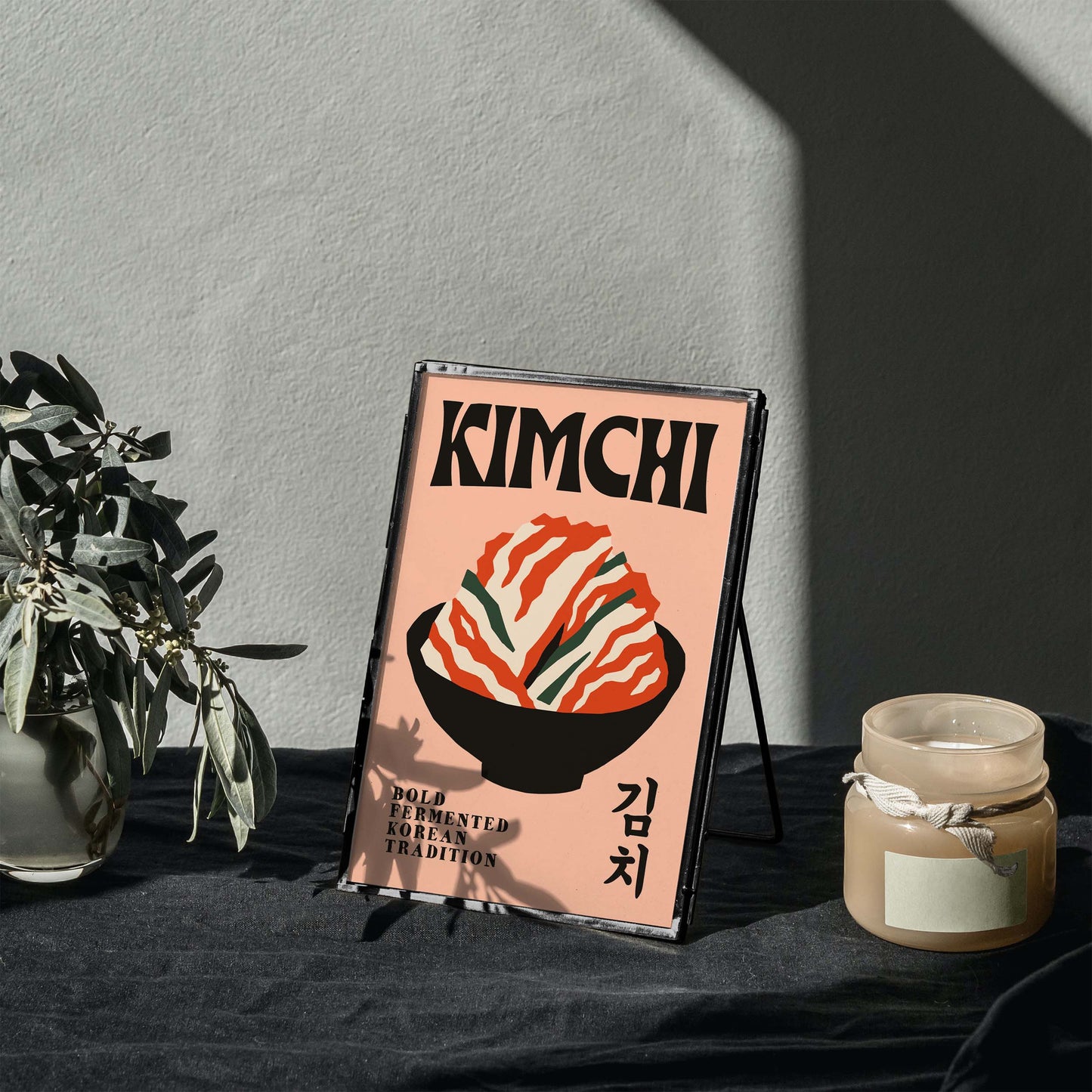 Kimchi Korean Food Kitchen Wall Print