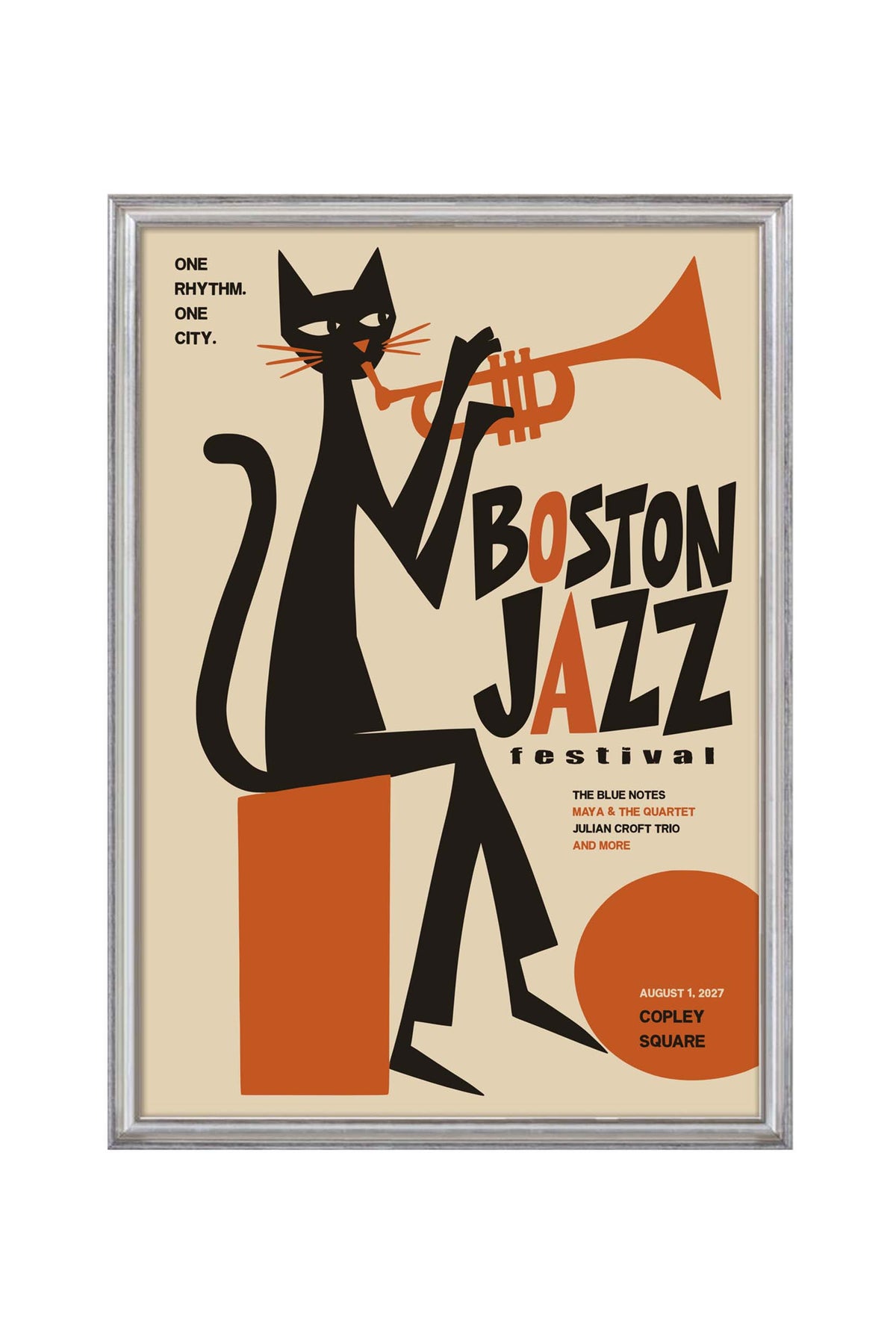 Boston Jazz Festival Poster Print