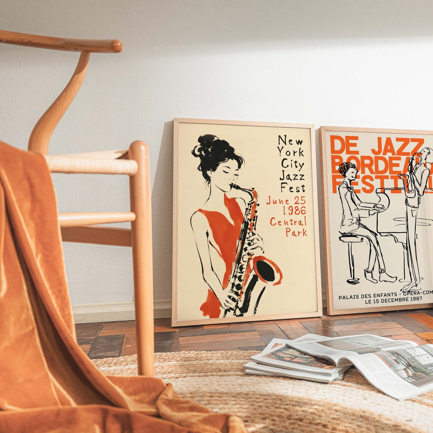 New York Jazz Saxophone Poster