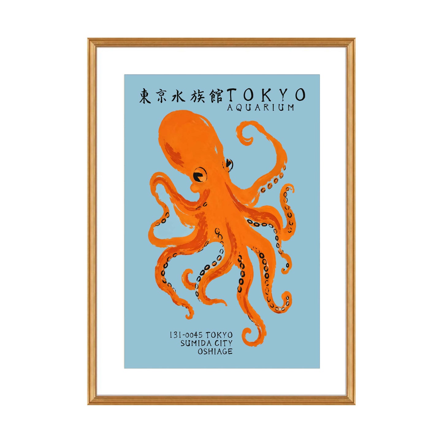 Tokyo Aquarium Octopus Poster