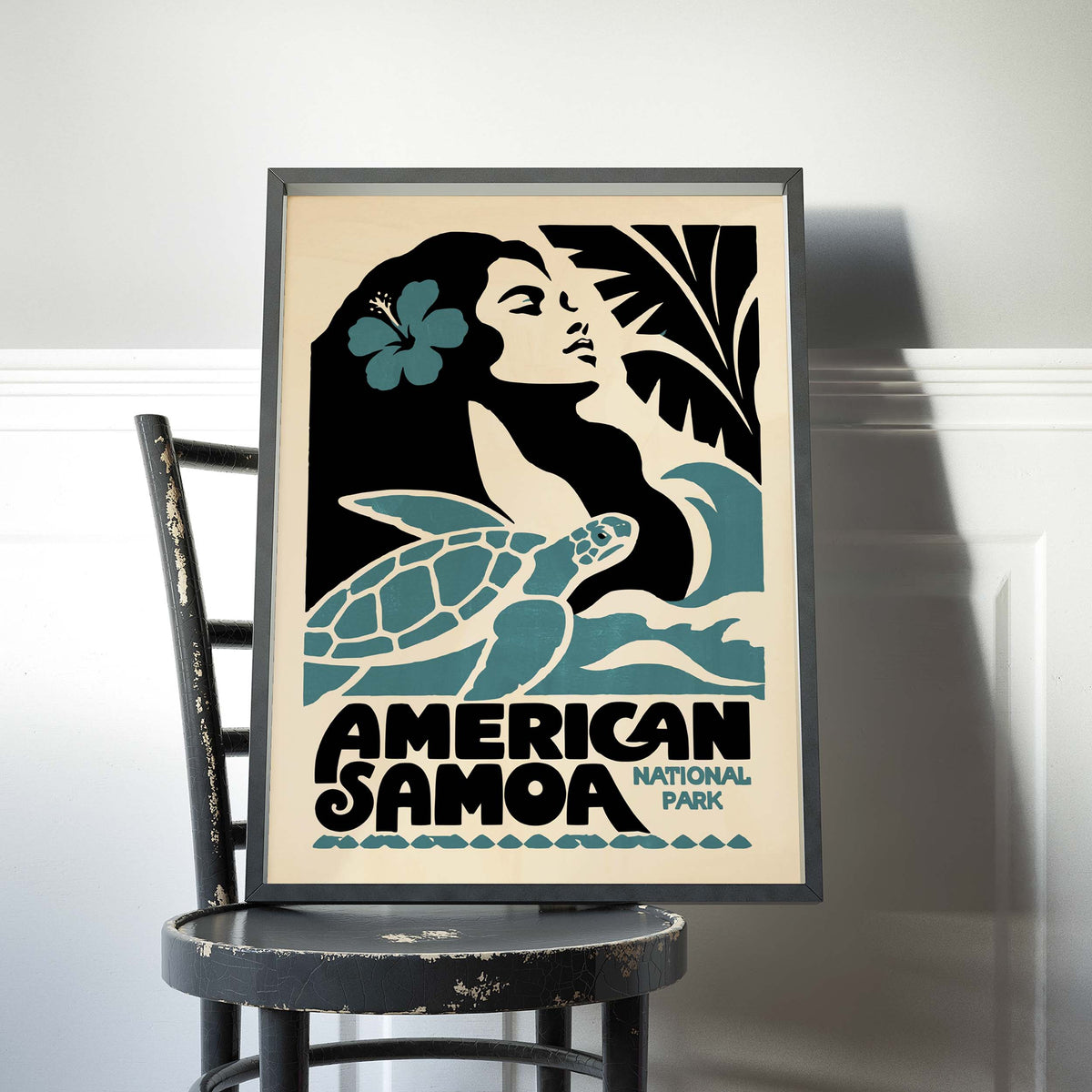 American Samoa Turtle Wall Art
