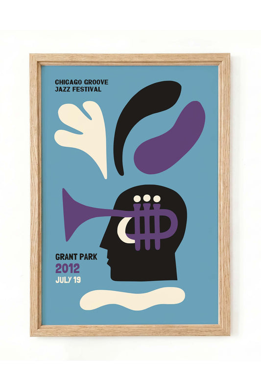 Chicago Jazz Festival Poster Print