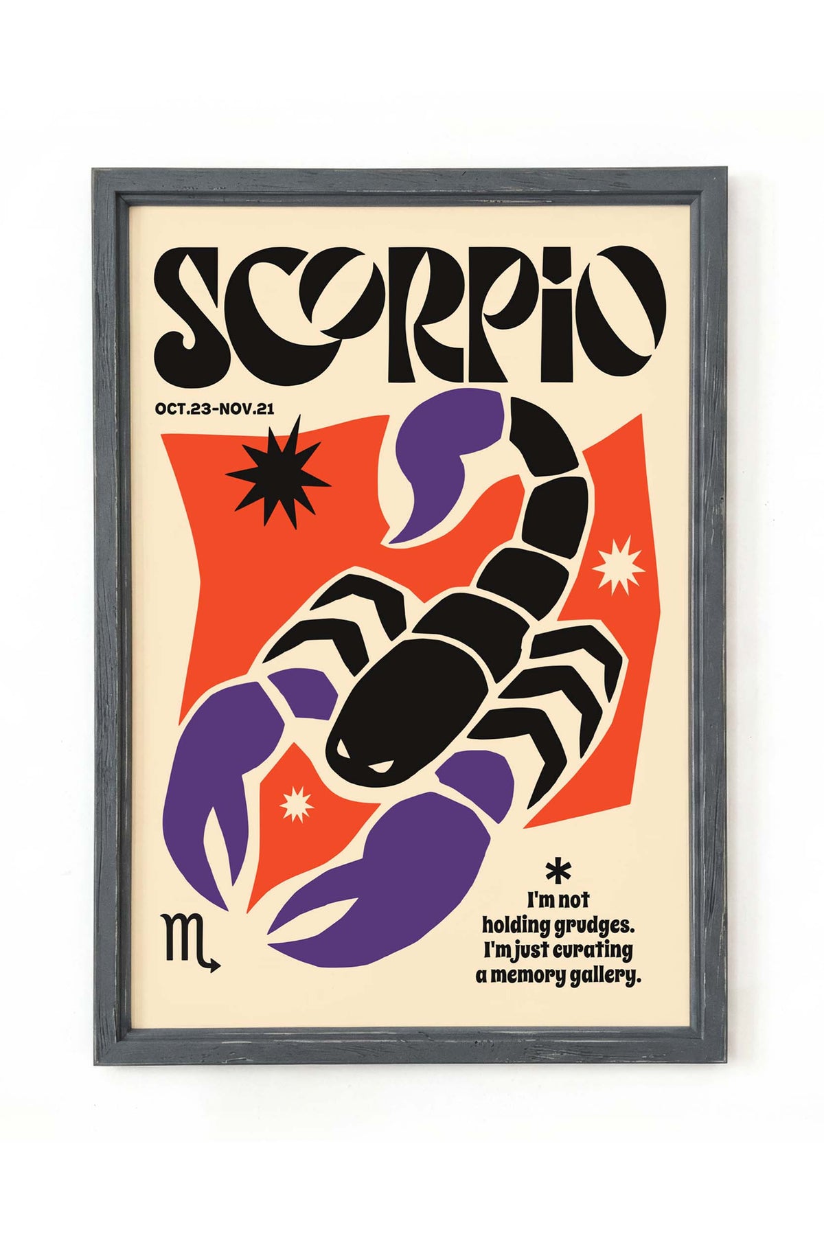 Scorpio Scorpion Zodiac Wall Art
