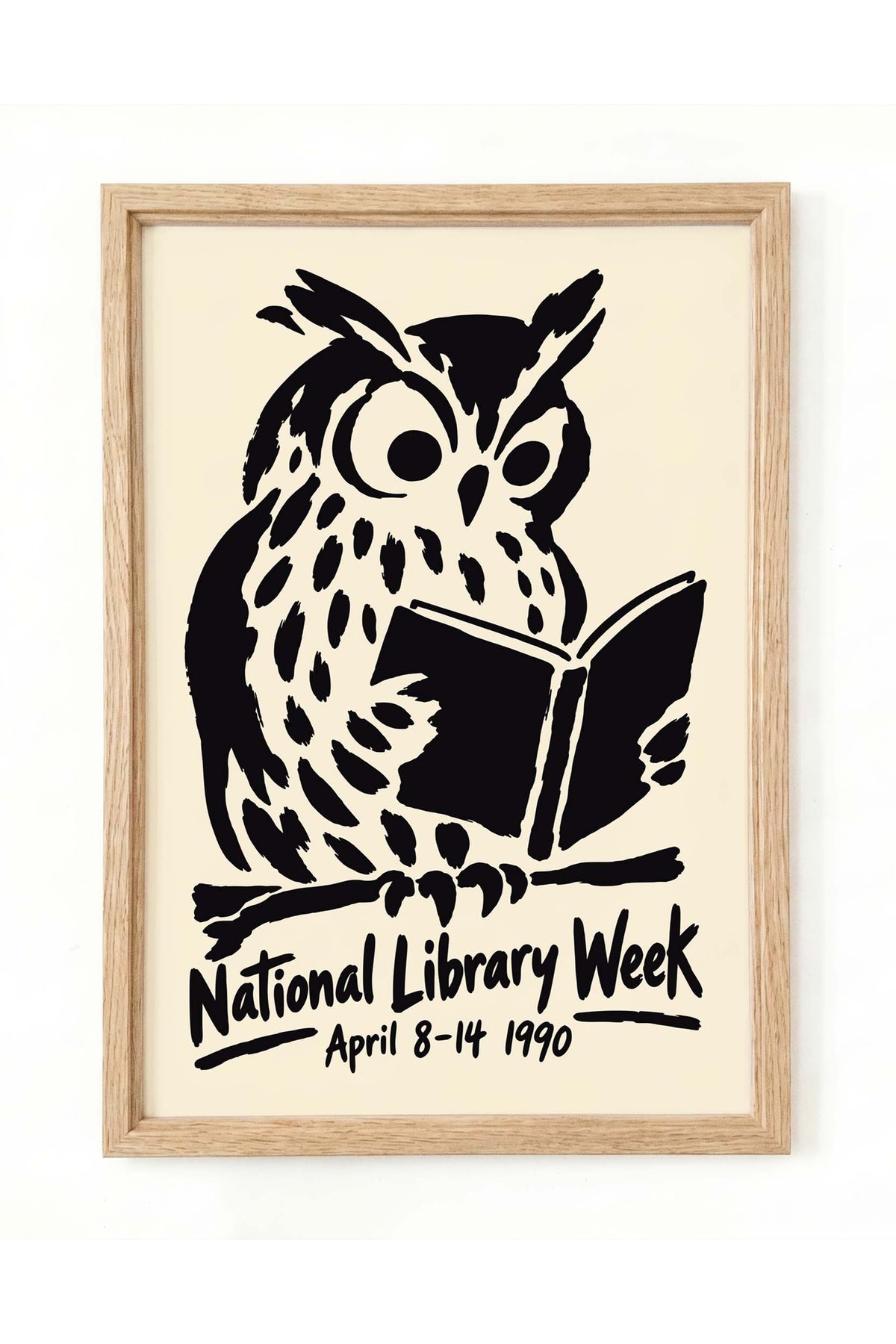 Owl Reading Library Poster