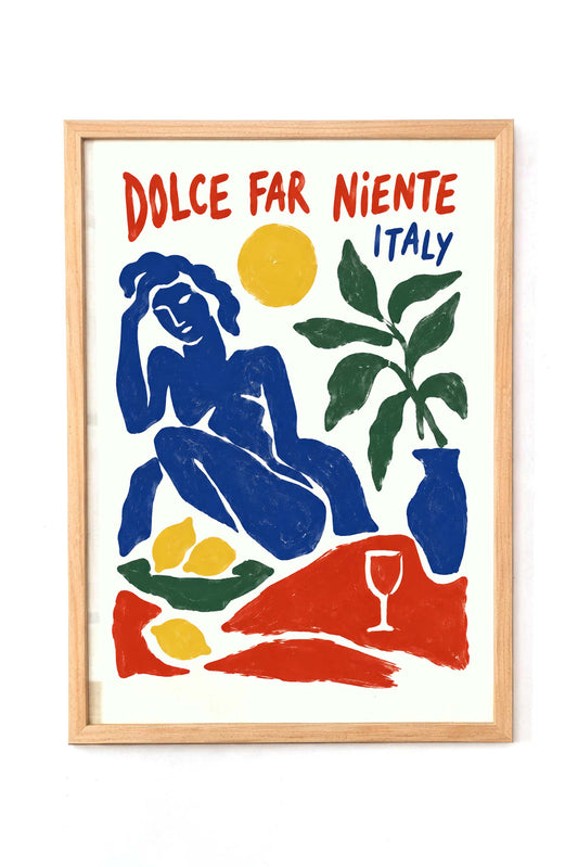 Dolce Far Niente Italian Wall Art