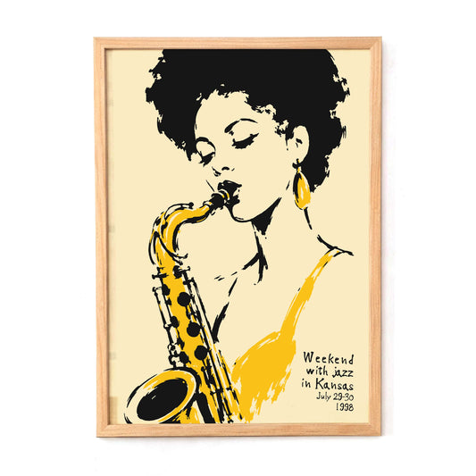 Kansas Jazz Weekend Wall Art For Studio Decor