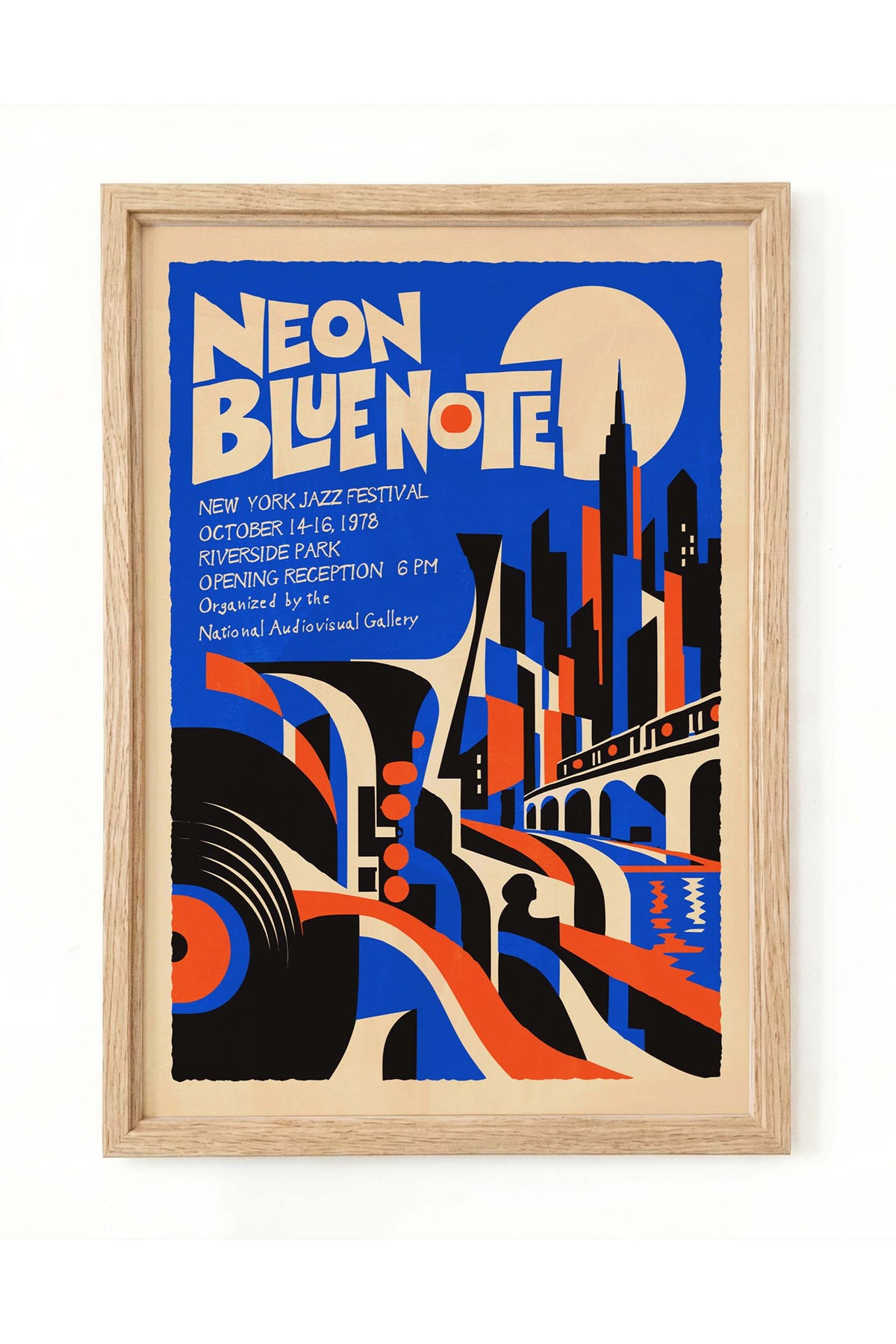 Neon Blue Note Jazz Festival Poster