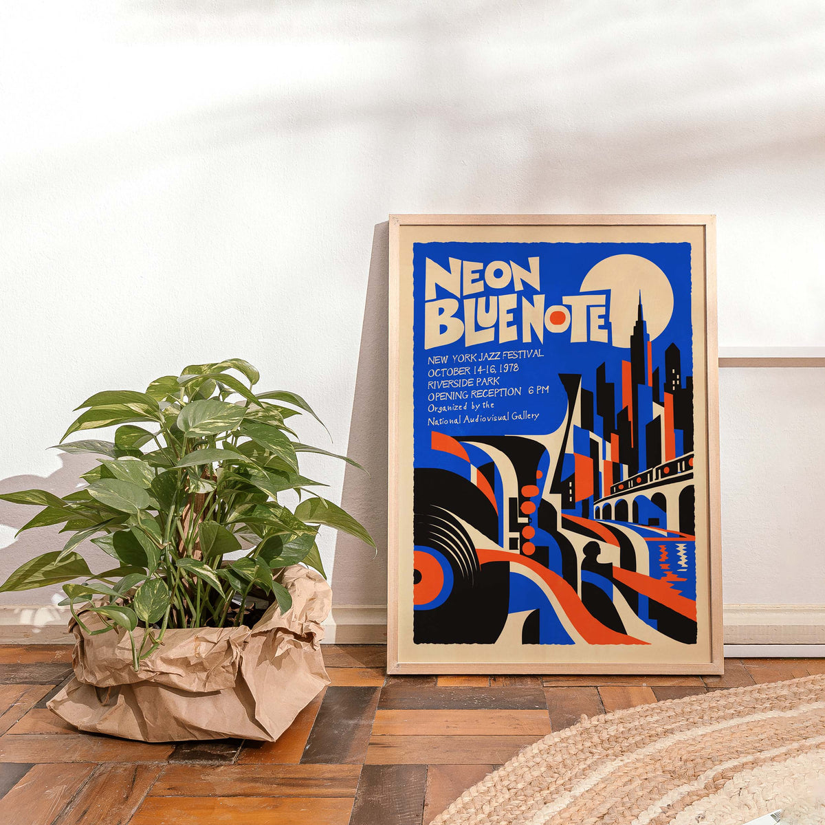 Neon Blue Note Jazz Festival Poster