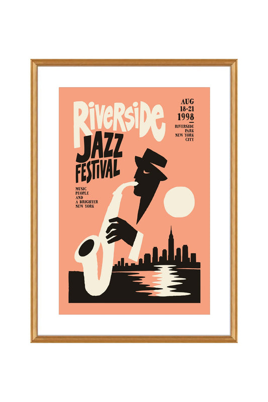 Riverside Jazz Festival Poster Print