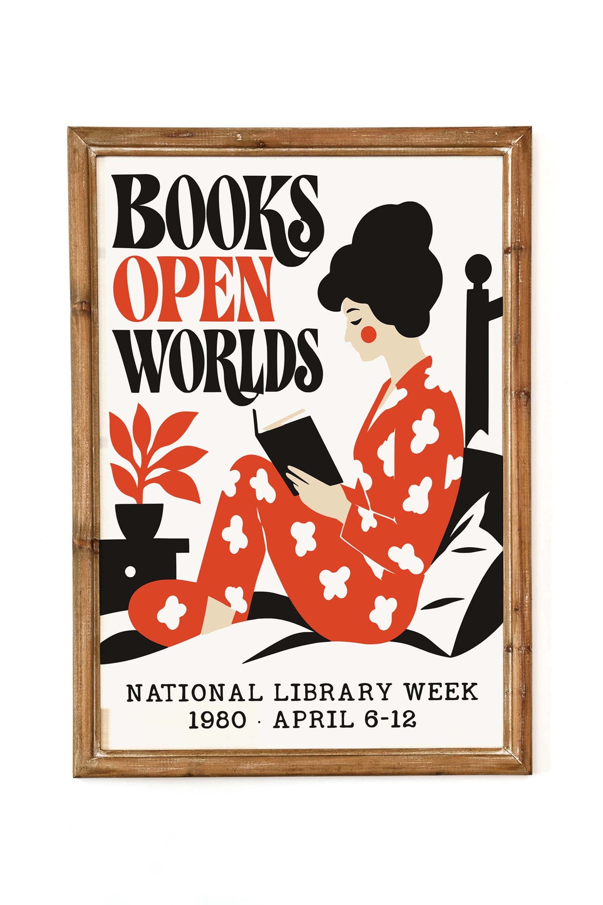 National Library Week Reading Poster Print