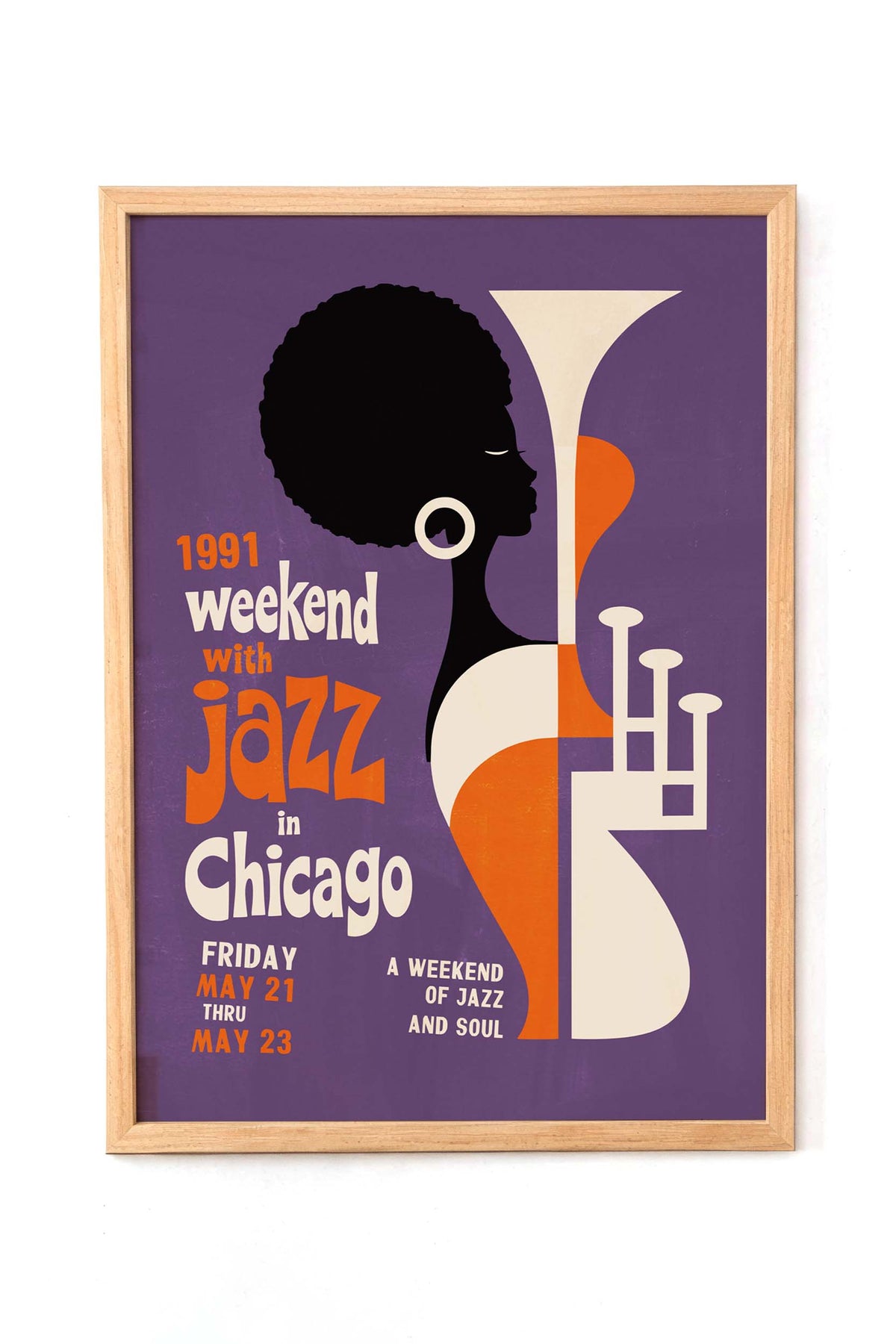Chicago Jazz Trumpeter Poster