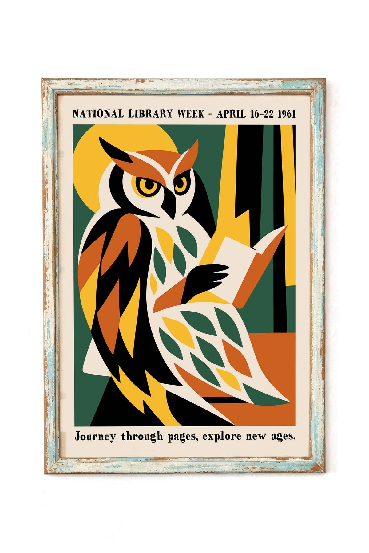 National Library Week Owl Poster