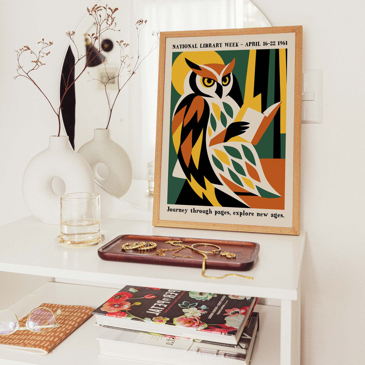 National Library Week Owl Poster
