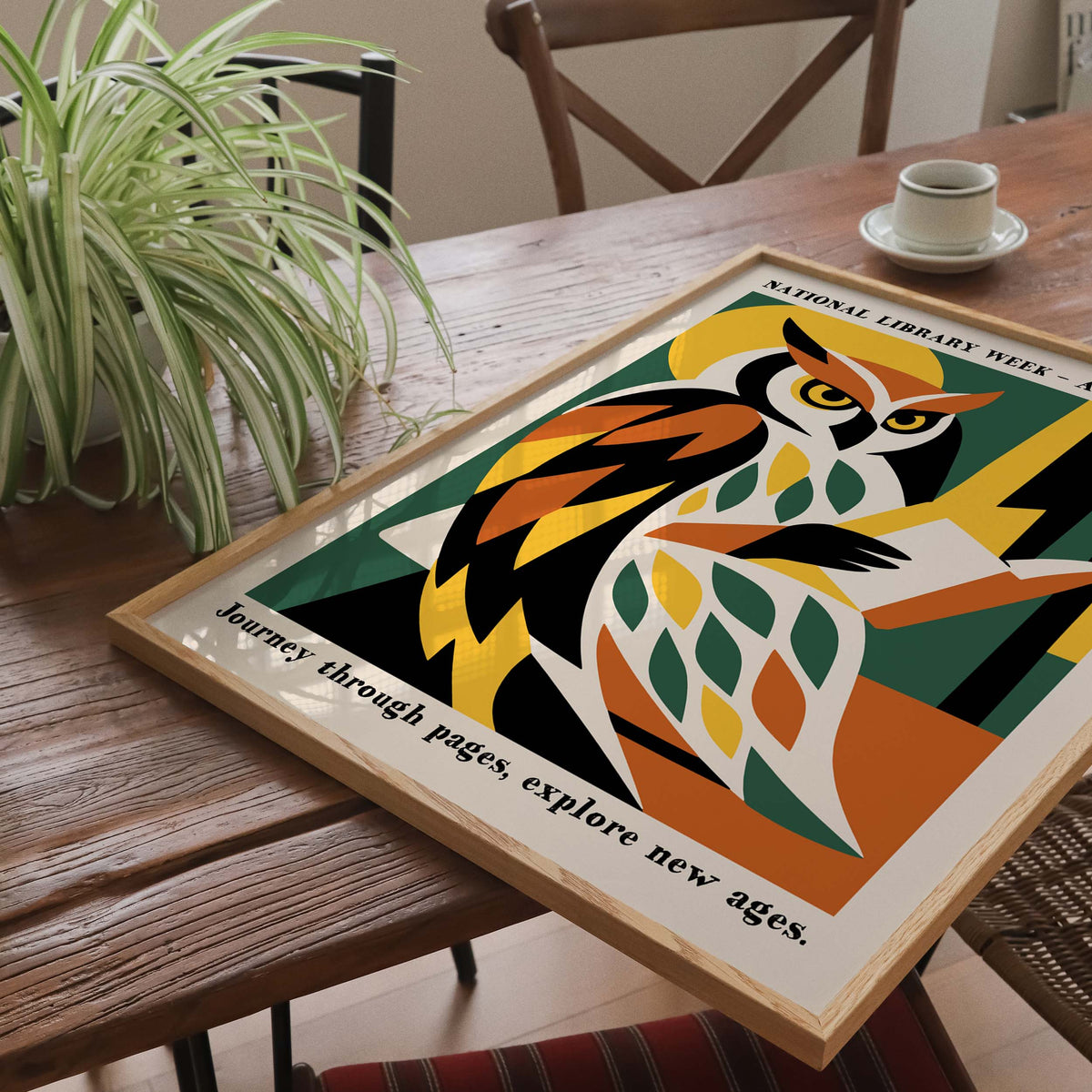 National Library Week Owl Poster