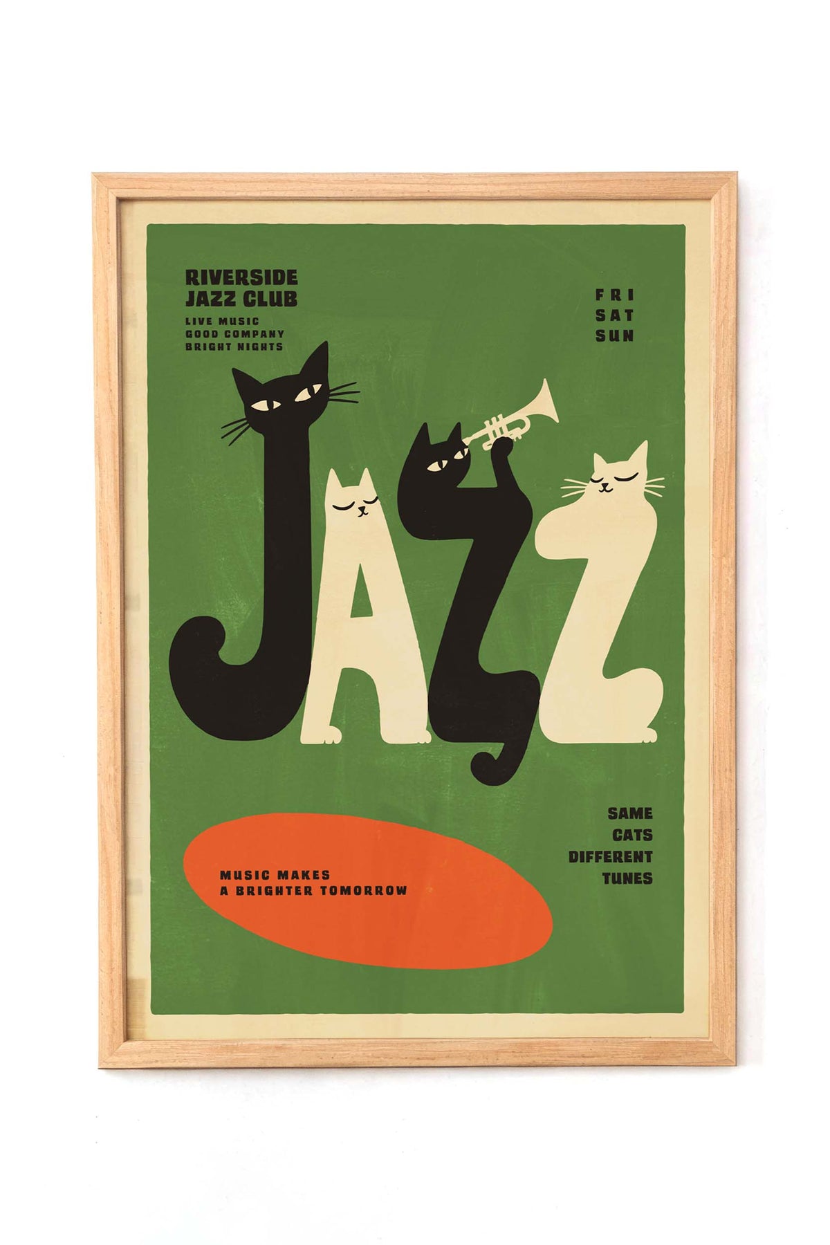 Jazz Cats Riverside Club Print