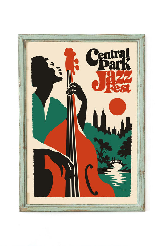 Central Park Jazz Festival Print
