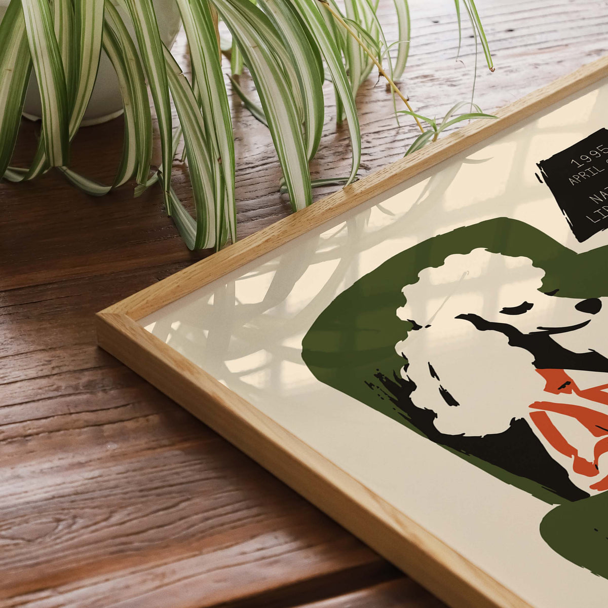 Reading Dog Library Poster Print