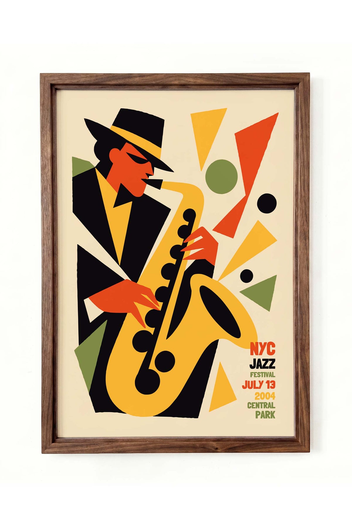 NYC Jazz Festival Saxophone Poster