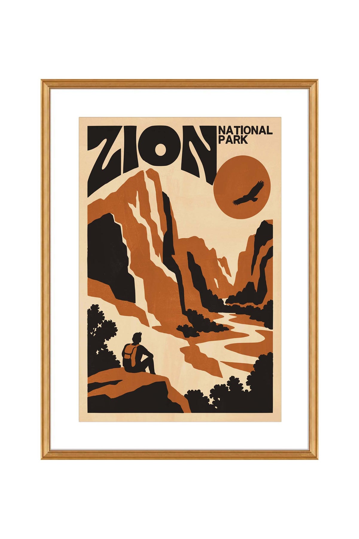 Zion National Park Travel Poster