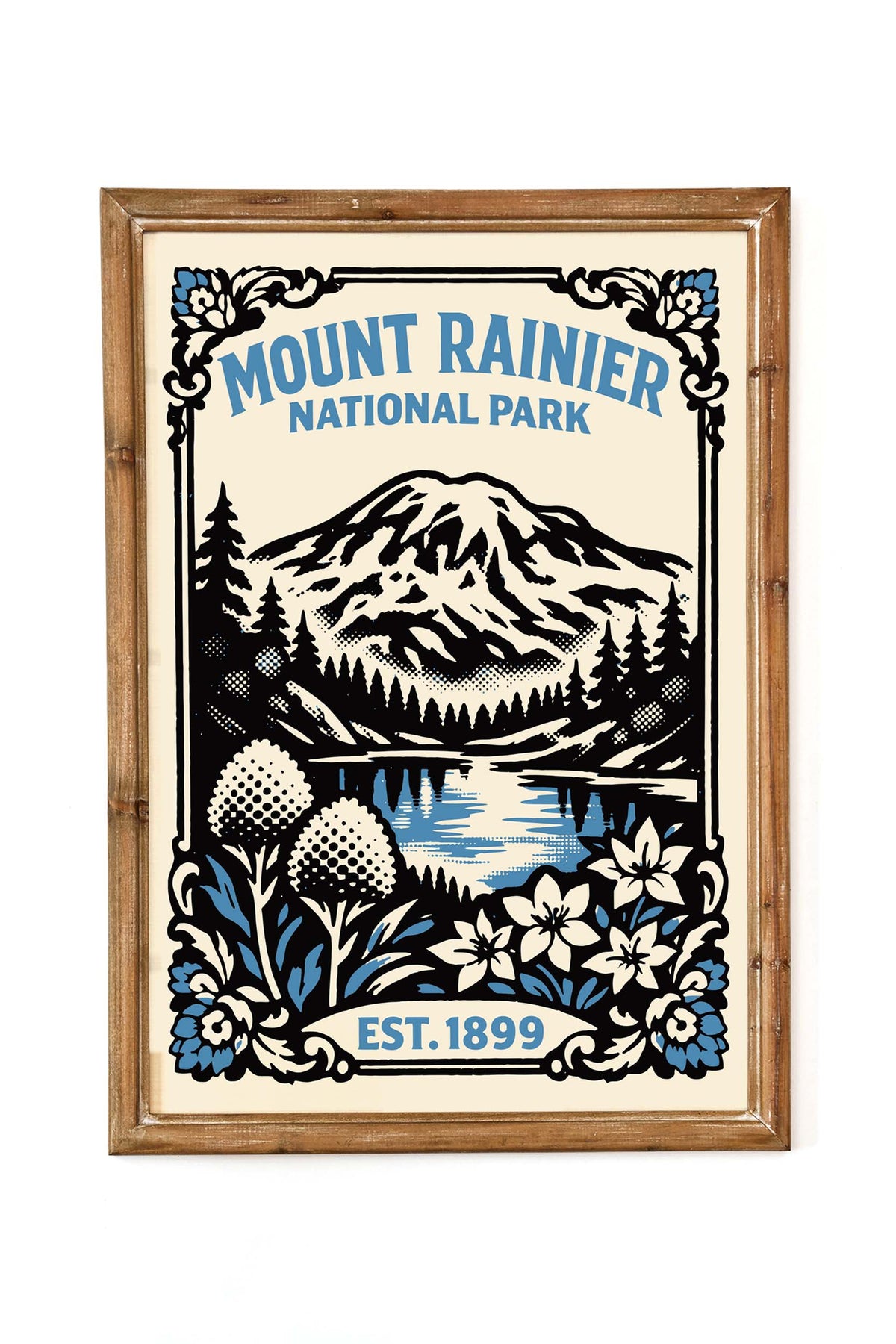 Mount Rainier Mountain Landscape Poster