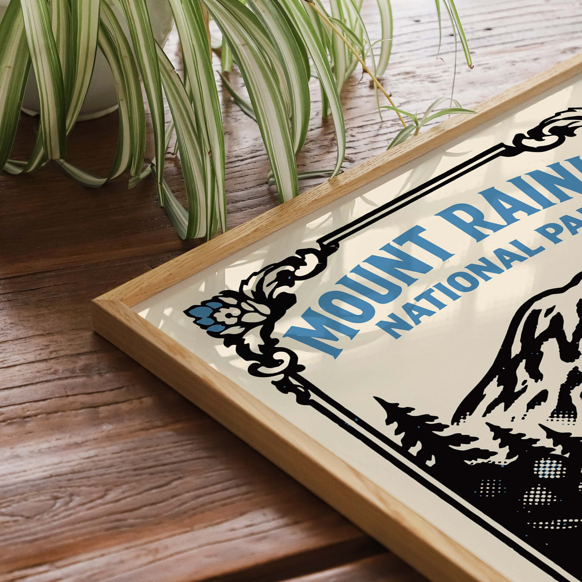 Mount Rainier Mountain Landscape Poster