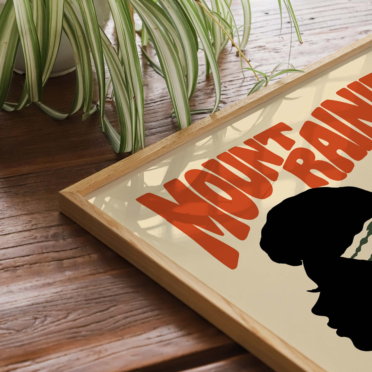Mount Rainier Mountain Woman Print