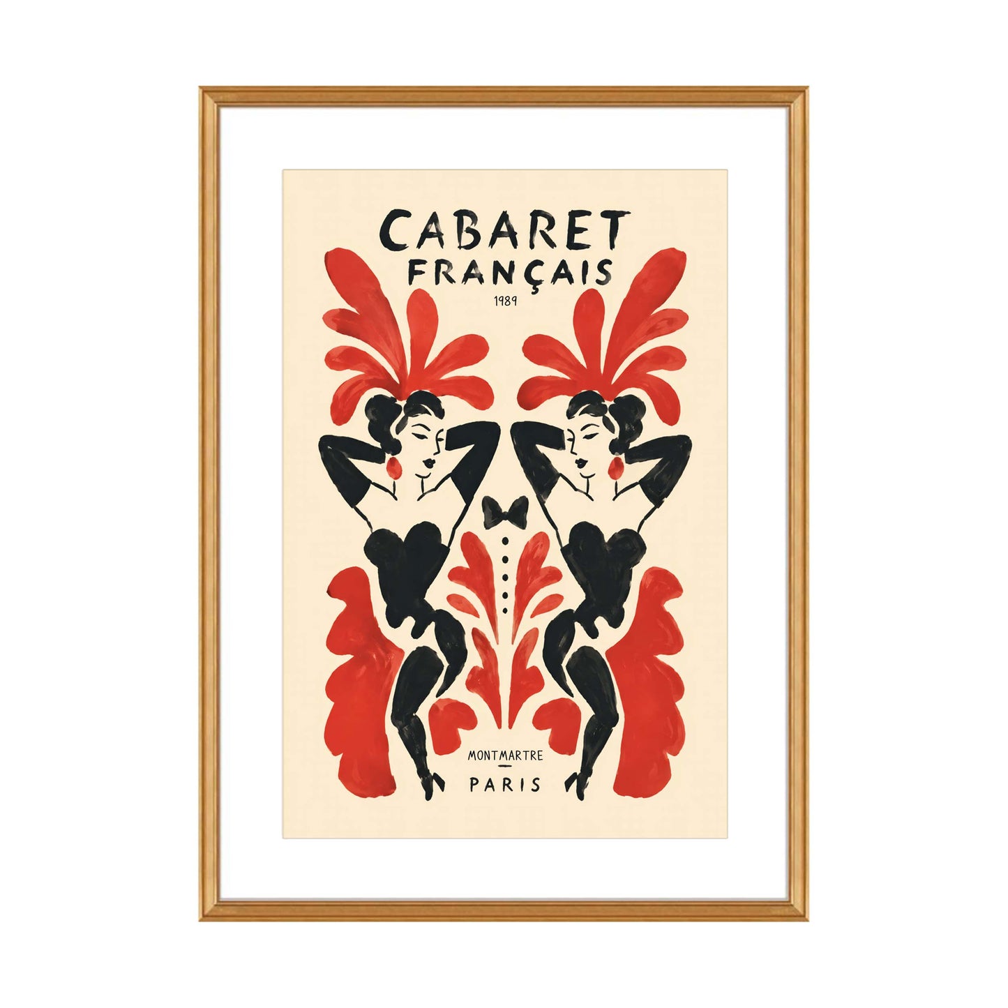 Cabaret Français Paris Poster Living Room