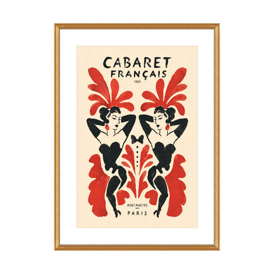 Cabaret Français Paris Poster Living Room