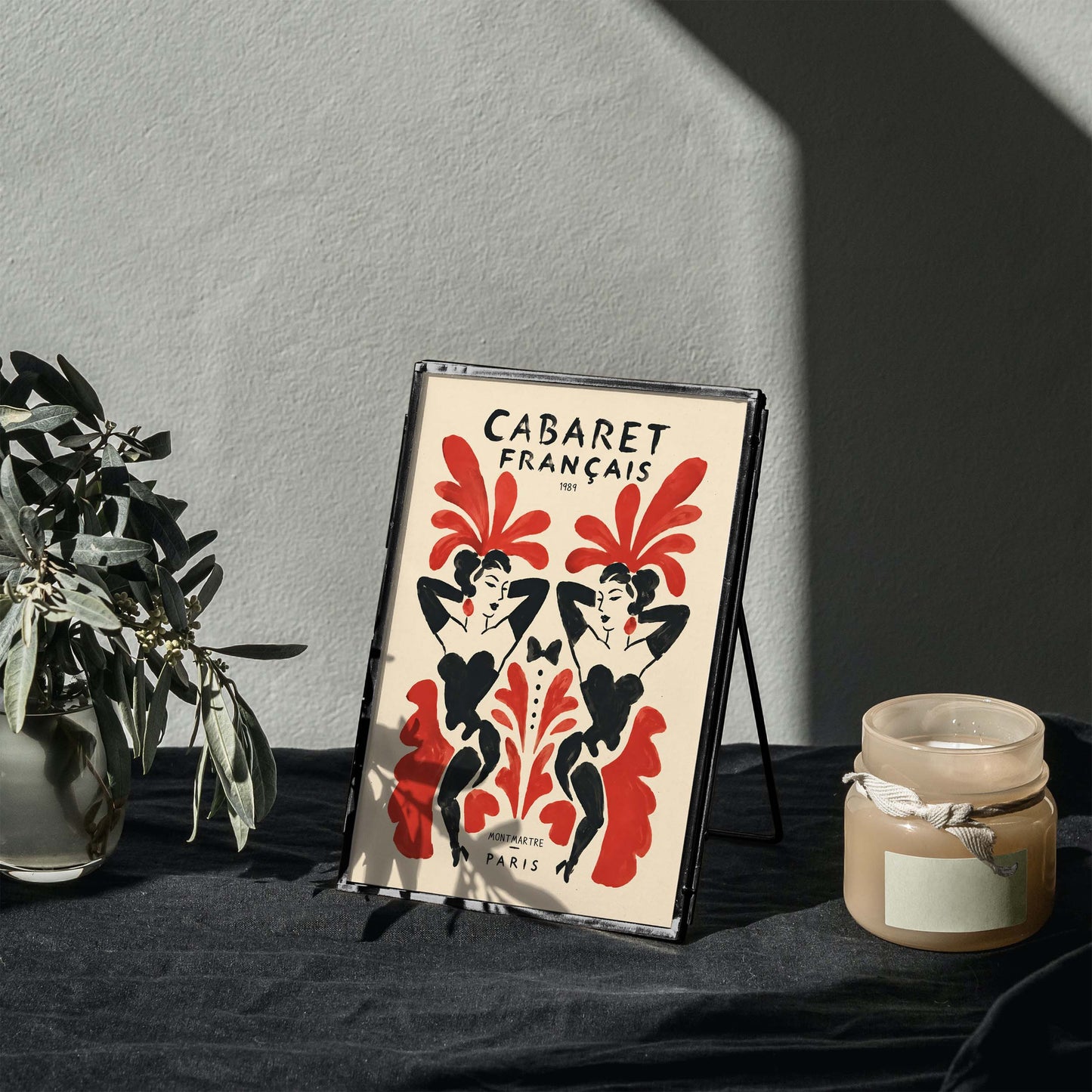 Cabaret Français Paris Poster Living Room