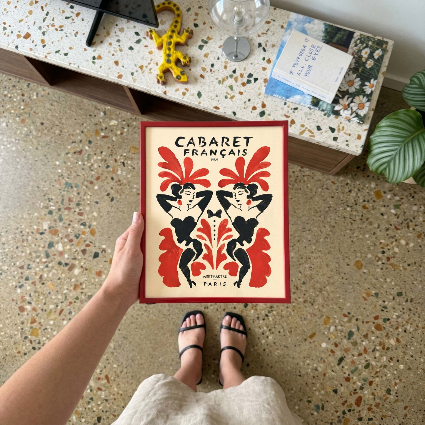 Cabaret Français Paris Poster Living Room