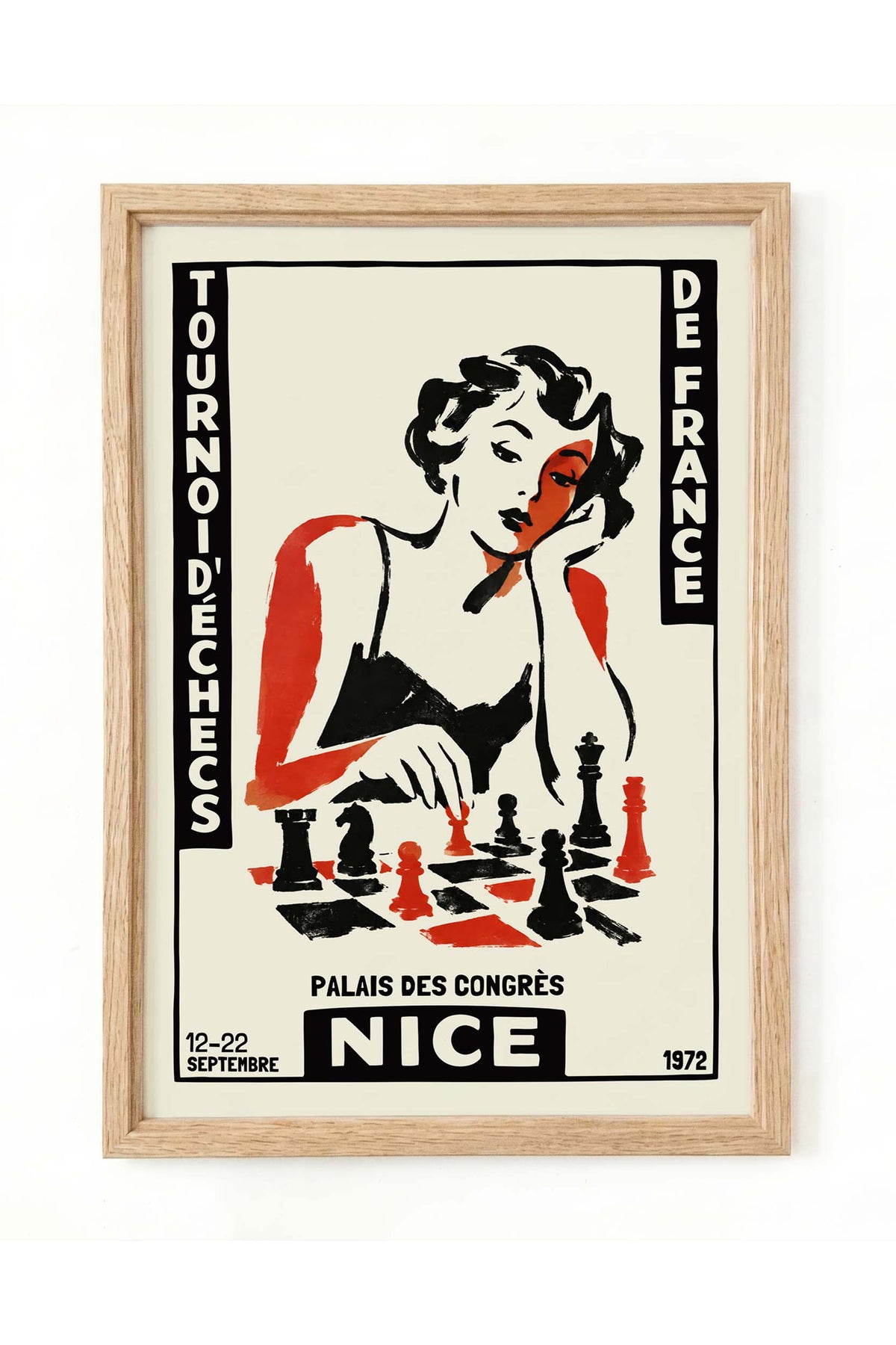 Nice Chess Tournament Poster