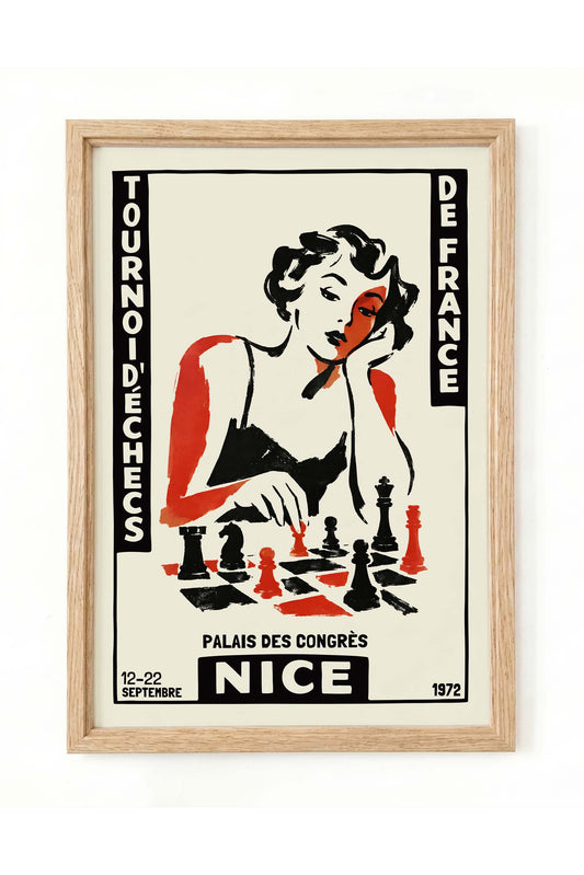Nice Chess Tournament Poster